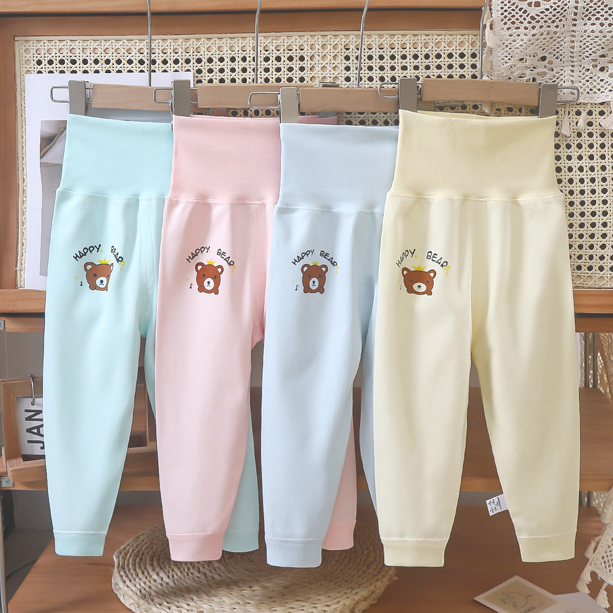 宝宝秋裤单件裤子春秋婴儿打底裤家居裤男童女童儿童裤子线裤睡裤