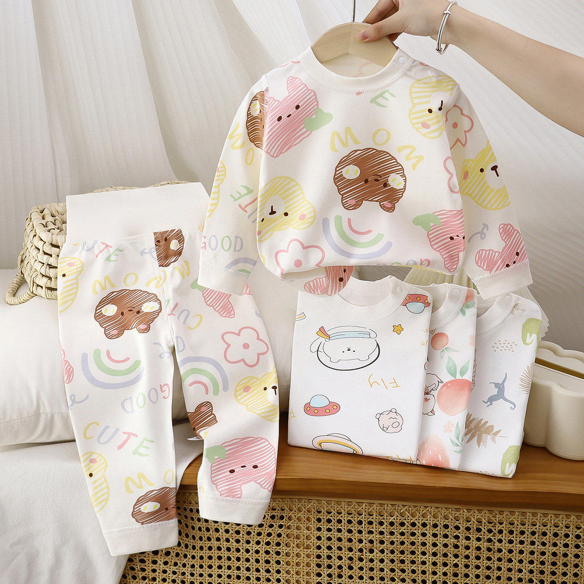 宝宝分体秋衣秋裤无骨套装高腰婴儿保暖内衣服男女儿童春秋季,童装/婴儿装/亲子装,家居服套装,淘宝优惠券,粉丝福利购,淘宝优惠卷