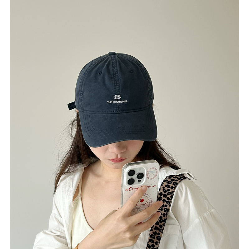 四季款~百搭简约显脸小纯棉棒球帽子男女情侣休闲街头宽檐鸭舌帽