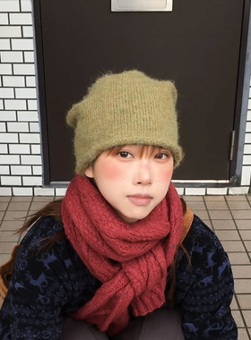 韩系氛围感秋冬基础百搭冷帽