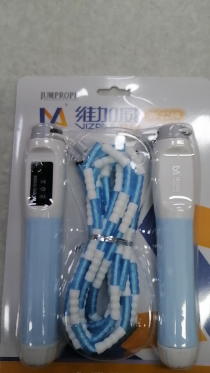 维加威2269竹节计数款跳绳中考专用跳绳