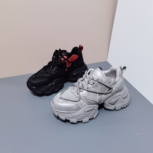 6222-236特价清仓 7cm春秋老爹鞋女厚底增高运动鞋潮流舒适休闲鞋