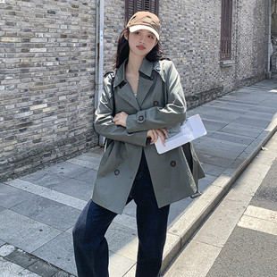 大货主推：秋装新款中长款双排扣风衣2C135-2379P165K228