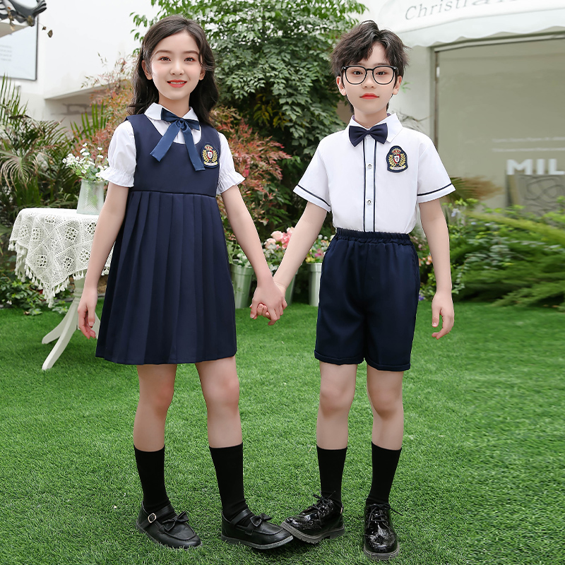 幼儿园园服班服中小学生校服诗歌朗诵表演服儿童大合唱团演出服装
