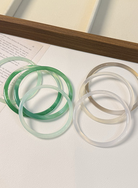 微瑕清仓～玉髓叮当镯玉一步一响手镯古风汉服配饰镯子闺蜜镯