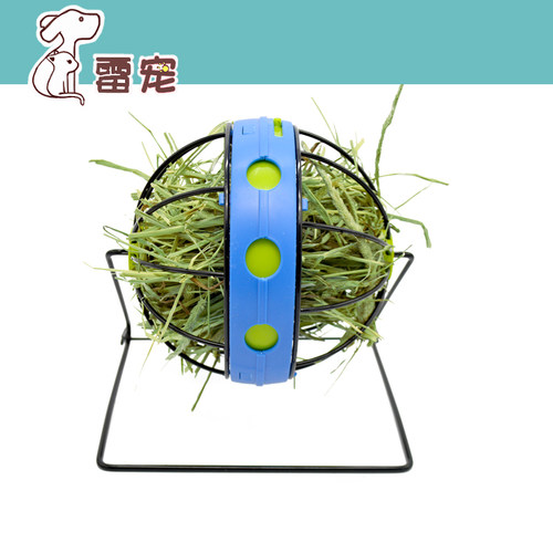 savic赛维克球形草架草球漏食功能草碗兔子龙猫豚鼠天竺鼠小宠