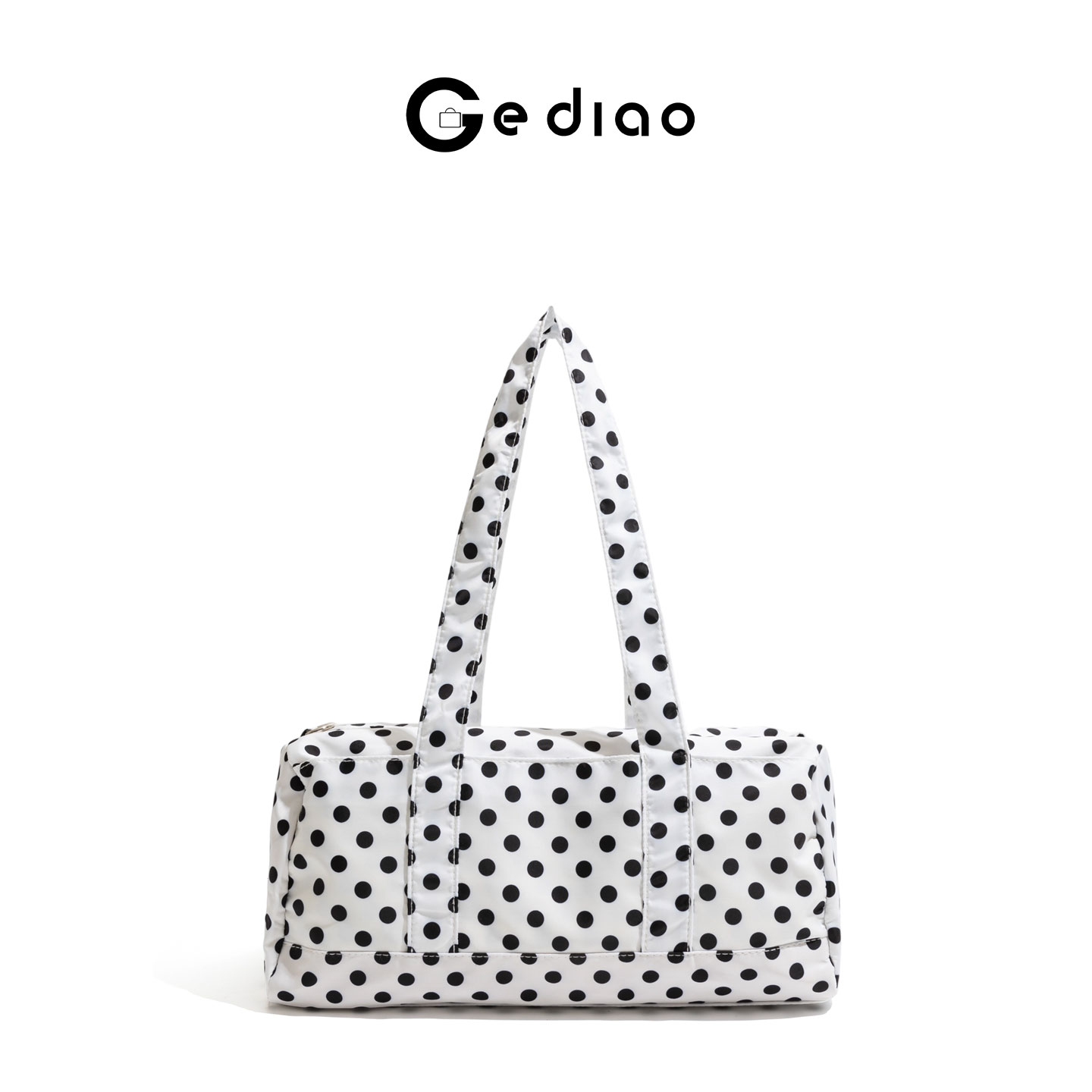 韩系可爱黑白波点包包大容量