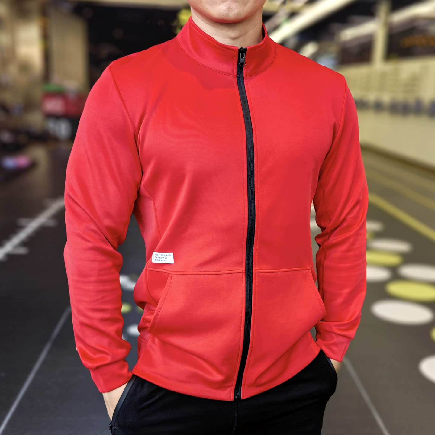 运动休闲男立领速干健身跑步外套