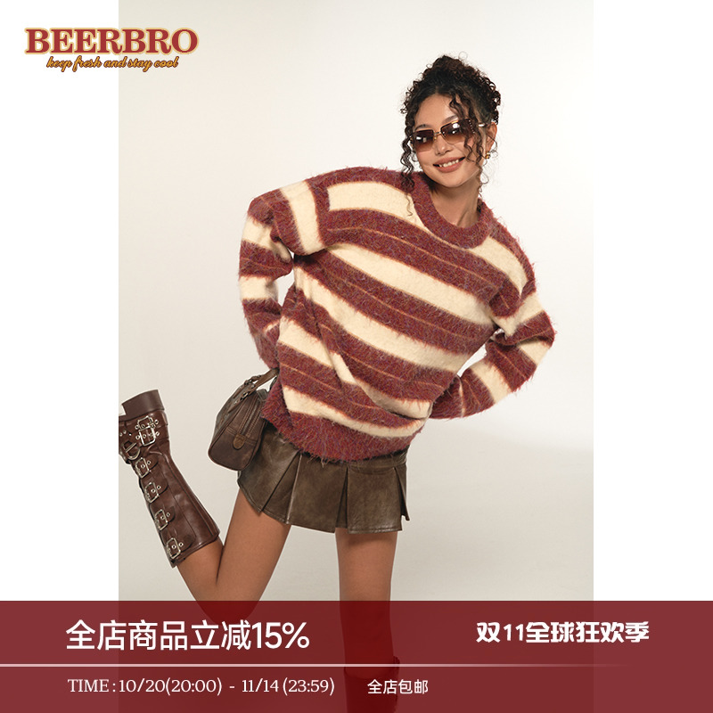 秋冬毛绒毛衣男女同款