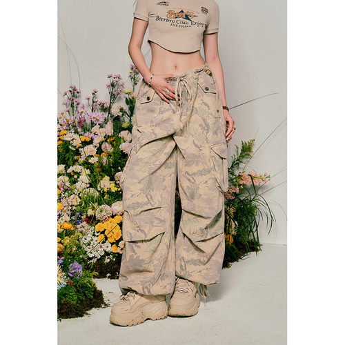 美式BeerBro废土风工装裤