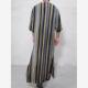 Shirt Stripes Button Robes Print Muslim 条纹长袍衬衫 Men 男士
