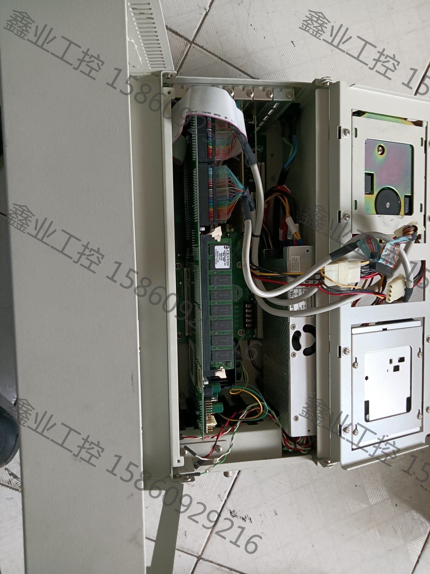 古董工控机一台/底板为pcl-6s/处理器英特尔赛扬633
