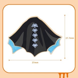 鬼蝠斗篷徽章蓝底蝙蝠斗徽章二次元cos挂件追光者雨伞徽章NFC复制