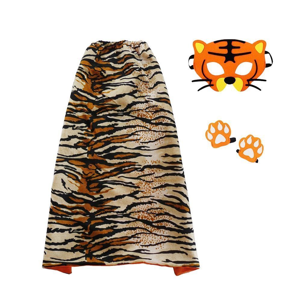儿童老虎披风演出服 大王叫我来巡山角色扮演森林主题表演道具