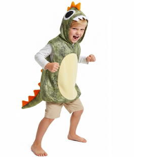 儿童鳄鱼动物表演服幼儿园小朋友可爱装扮角色森林游园会道具服装