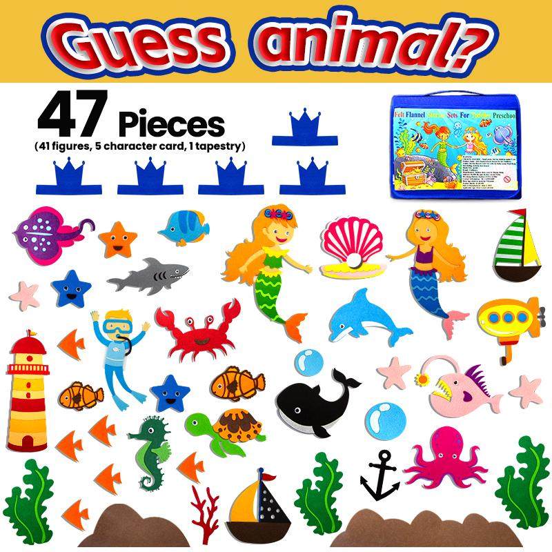 猜猜我是谁游戏道具儿童头饰房间幼儿园学校挂毯装饰海洋派对礼物