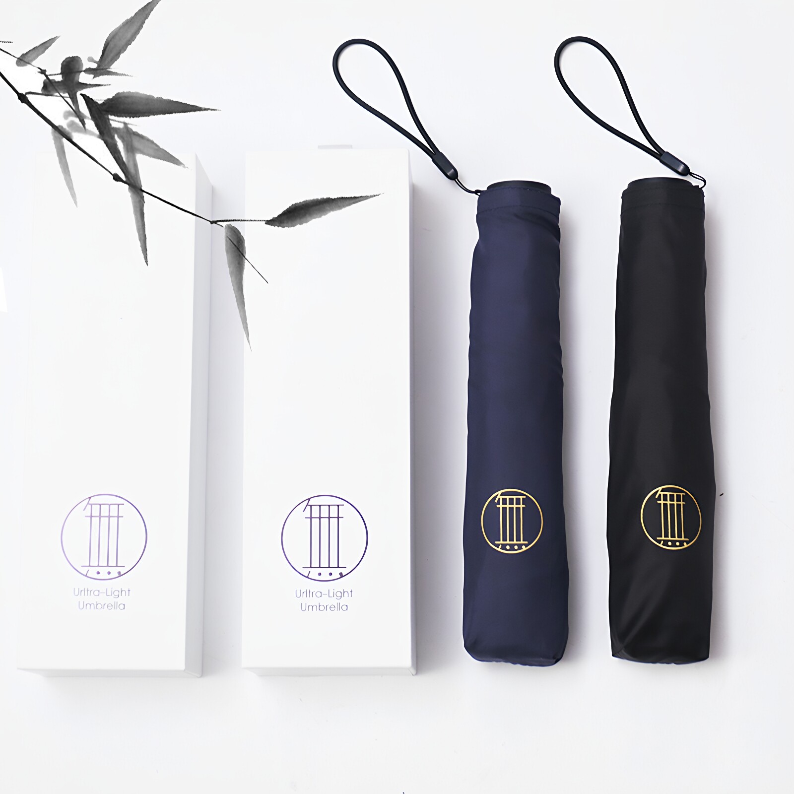 108g日本泼水晴雨折叠铅笔伞超轻防晒遮阳伞防紫外线女黑胶太阳伞