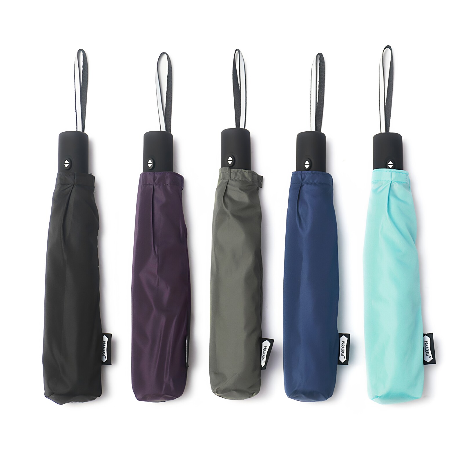 日本超轻泼水铅笔伞三折叠全自动晴雨伞男女两用黑胶防晒遮阳伞