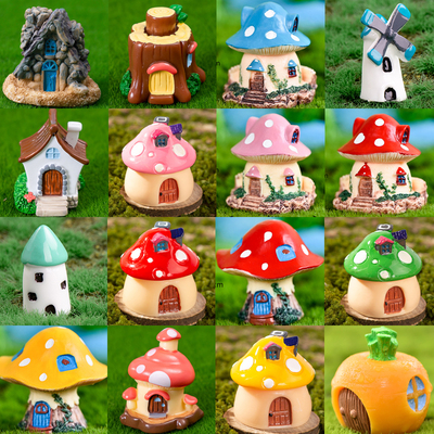 微景观花盆仿真别墅房子