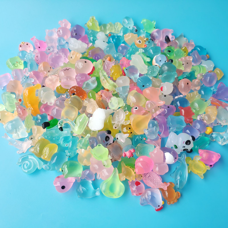 夜光小鱼海洋动物大象海豚熊猫玩偶毛毛虫玩具哥斯拉迷你摆件考拉,玩具/童车/益智/积木/模型,仿真/动物玩偶,淘宝优惠券,粉丝福利购,淘宝优惠卷