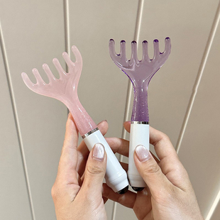 按摩小耙子！可爱六爪疏络头皮舒服梳子居家脸部拨筋挠痒按摩神器