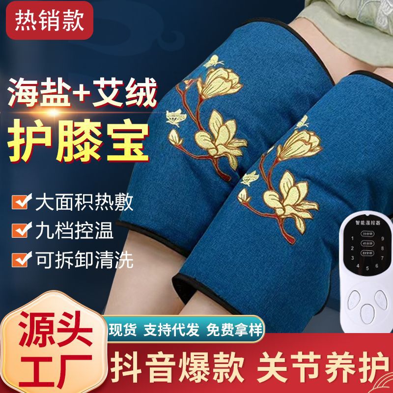 电加热护膝老年人神器宝理疗包热敷盐袋膝盖垫新款中艾草男女士家