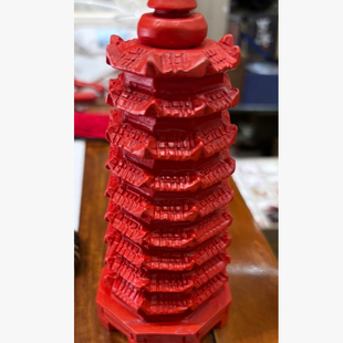 12.28高阶朱砂文昌塔9层摆件 小琦粉丝专享