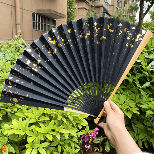 秦霄贤同款扇子水磨玉竹