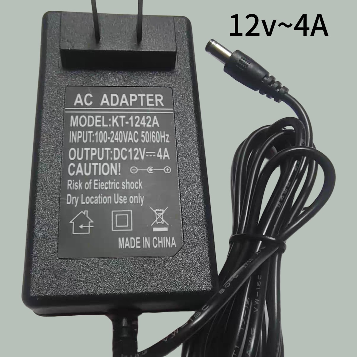 全新KT一1242A适用液晶显示器电视监控All点歌机通用电源12v4A