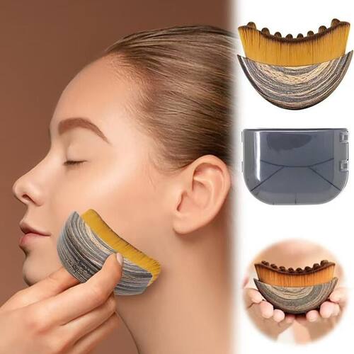 淋巴刷子轮廓刷月牙刷面部刷护理刷Lymphatic Contour Face Brush