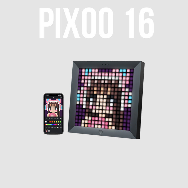 点音Divoom PIXOO蓝牙像素相框挂墙时间游戏装饰摆件礼物光污染灯