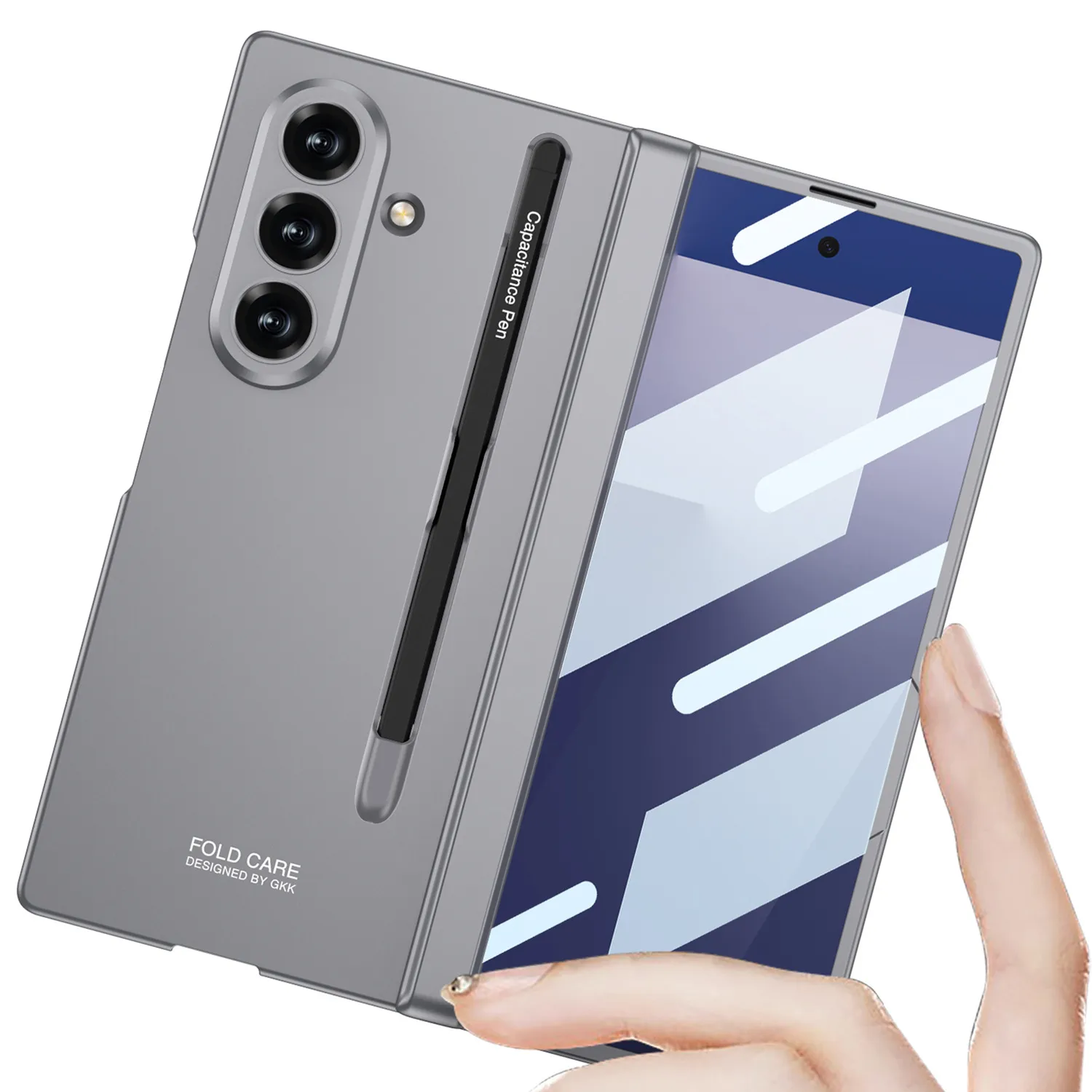 适用三星Z Fold7手机壳笔槽一体带手写笔壳膜转轴折叠磁吸保护套