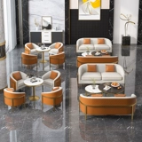 Северный кожаный диван высокий уровень Light Luxury Uxtified Office Office, стул отель лобби в отдел переговоров по переговорам по переговорам