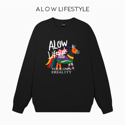 【正品】ALOW LIFESTYLE生活系列 女装2025爆款情侣无帽卫衣外套