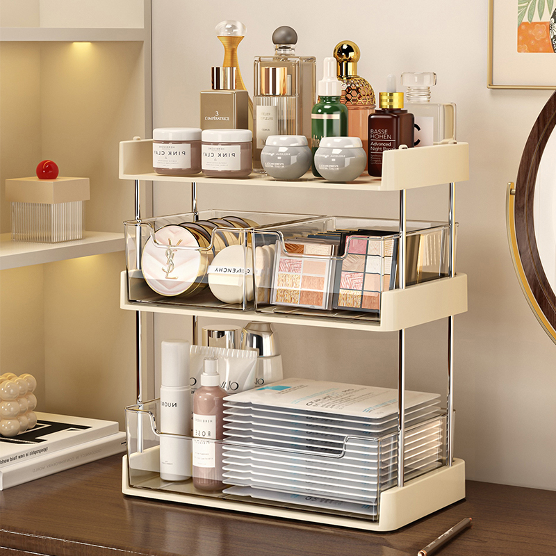 化妆品收纳盒桌面抽屉式置物架