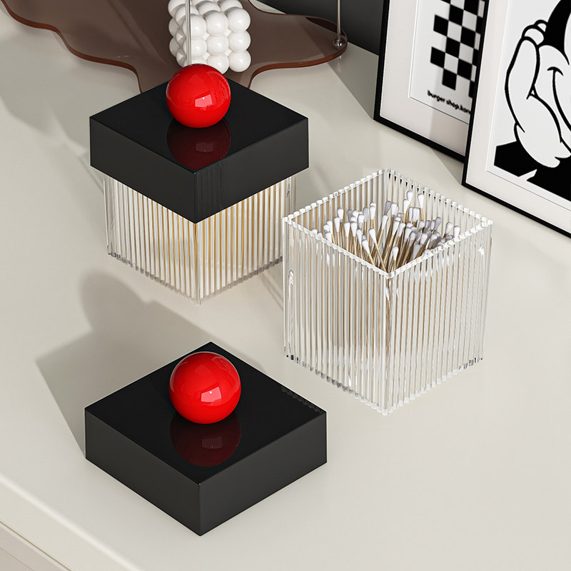 棉签收纳盒美睫美容院防尘放牙线牙签化卸妆棉片家用桌面亚克力盒,收纳整理,桌面收纳盒,淘宝优惠券,粉丝福利购,淘宝优惠卷