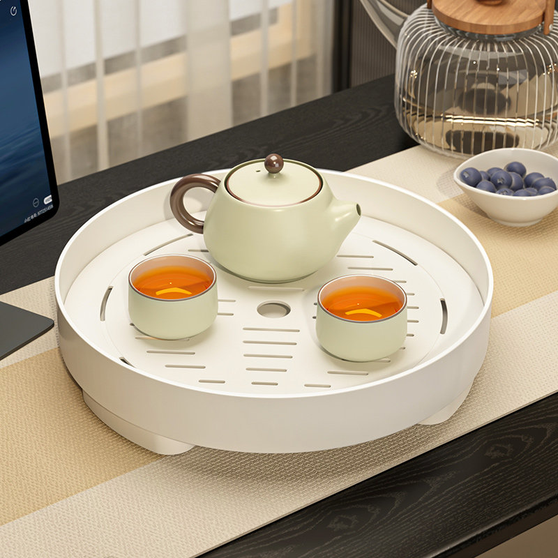 家用小型茶盘茶杯沥水托盘图片