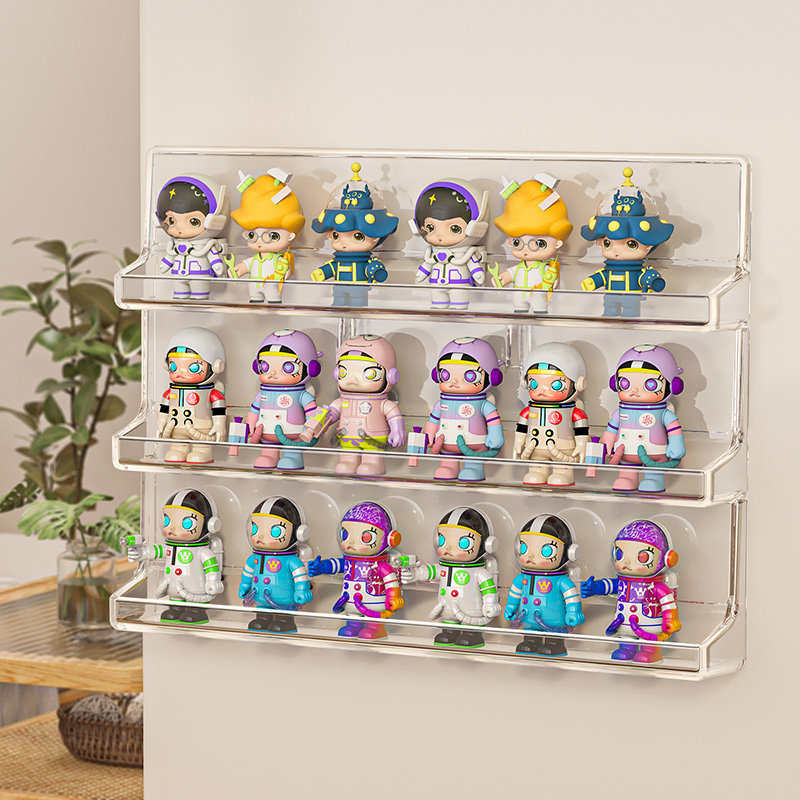 透明盲盒展示架免打孔壁挂图片
