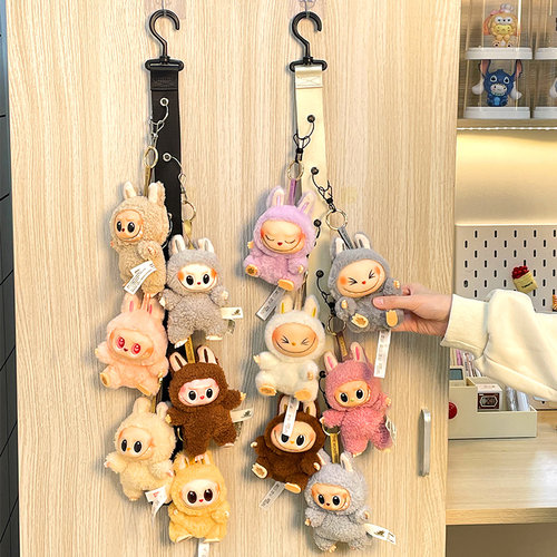 拉布布收纳神器玩偶上墙