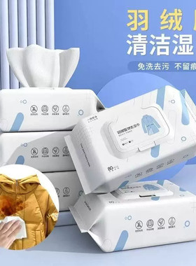 方便携带羽绒服清洁湿巾旅行出差免洗去污去渍一次性干洗衣物