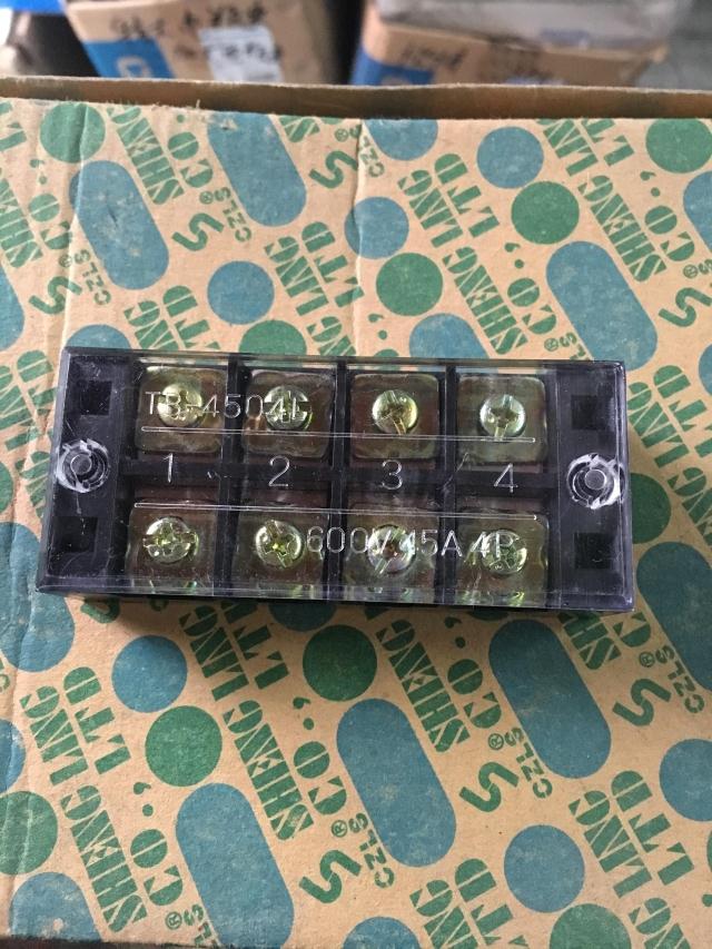 浙江盛菱TB-4504L 45A/4P固定式接线端子连接器 排板 端柱A级铜片
