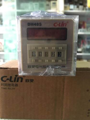 欣灵DH48S数显时间继电器1组通电延时转换AC220/380V0.01S-99h99m
