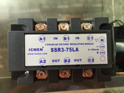 ICMEN信普电气三相固态继电器SSR3-75LA全隔离三相交流调压模块