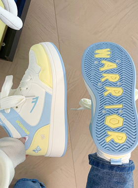 回力多巴胺厚底高帮小白鞋女2026新款爆款百搭学生运动休闲板鞋子