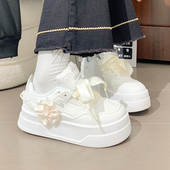 回力女鞋 休闲增高小白鞋 原创花朵厚底板鞋 子女ins潮百搭小众爆款