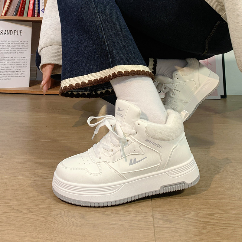 回力情侣冬季加绒高帮小白鞋男女新款爆款保暖二棉鞋子休闲板鞋潮,女鞋,休闲板鞋,淘宝优惠券,粉丝福利购,淘宝优惠卷