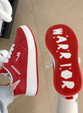 回力新年红爆款厚底板鞋女2026新款百搭小众设计感学生运动休闲鞋