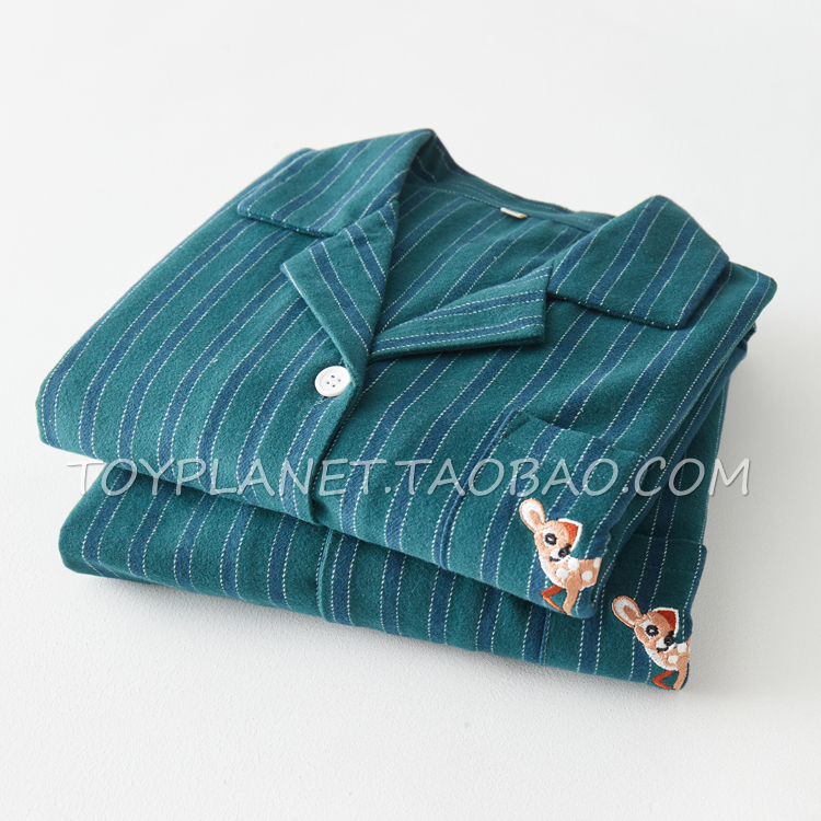 【森林小鹿】纯棉磨毛情侣家居服