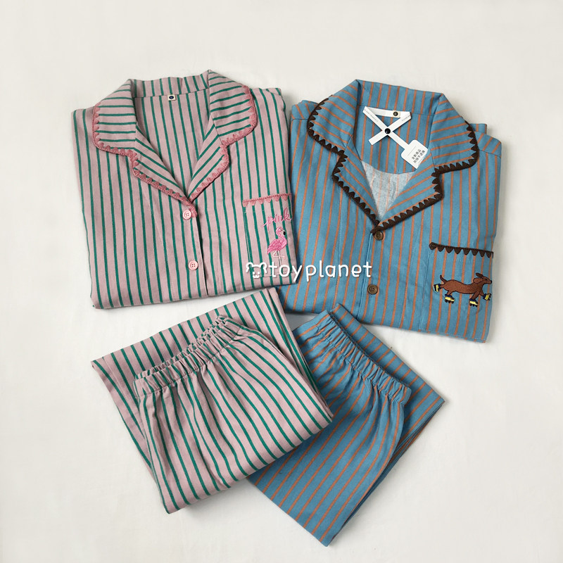 100%全棉磨毛情侣春秋冬家居服