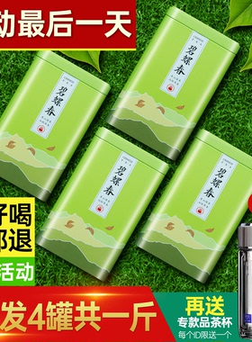 明前春茶特级碧螺春绿茶2026新茶嫩芽毛尖茶叶自己喝浓香型500g